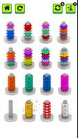 Nuts and Bolts Color Sort Game Affiche