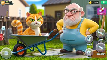 Bad Cat Chaos: Prank Gran Sim screenshot 1