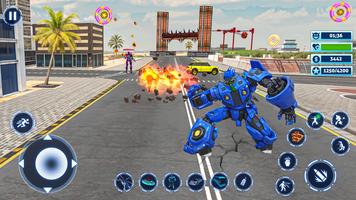 Bus Simulator Police Robot Car скриншот 2