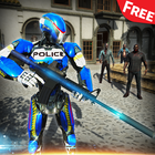 Zombie Shooting Robot Game: Police Hunter Strike Zeichen