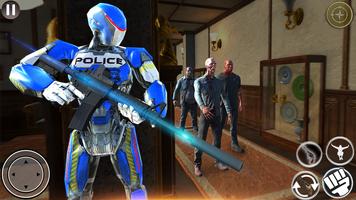 Zombie Shooting Robot Game: Police Hunter Strike capture d'écran 3