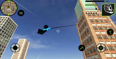 Amazing Police Stickman Rope H syot layar 2