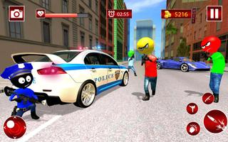 Police Stickman Gangstar Crime Screenshot 2