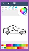 警车着色书 截图 1