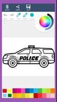 警车着色书 截图 2