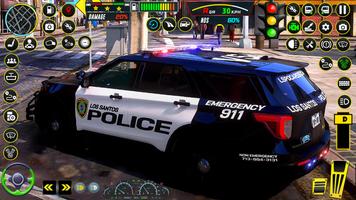 Polizeiautofahrerspiele 3D Plakat