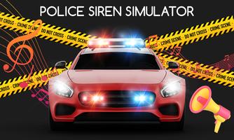 Loud Police Siren Sound Light Poster