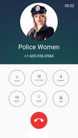 Fake Call from Police Women capture d'écran 1