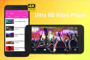 HD 5X 4K Ultra Video Player Affiche