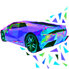 Lambo Polysphere Fast Cars 3D Puzzle Game simgesi