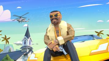 Polygon Theft Gangster Dude 3d Cartaz