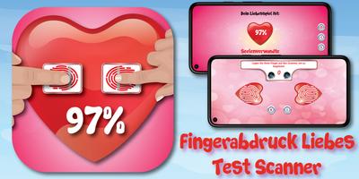 Liebe Test Scanner Streich Plakat