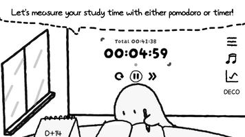 Study Time With Rain: Pomodoro capture d'écran 1
