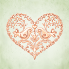 Cursive Script Rose Gold Stick icon