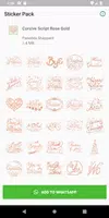 Cursive Script Rose Gold Stick poster