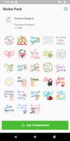 Cursive Script 2 Sticker Pack  poster