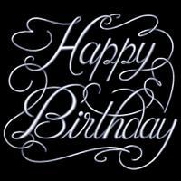 Cursive Script Silver Sticker  screenshot 2