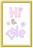 Hi and Bye Sticker Pack by Pom poster