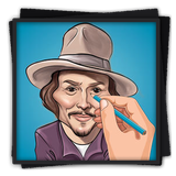 Tutorial de caricaturas de dib icono