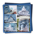 Bereiten Sie Jeans-Anleitungen wieder auf Zeichen