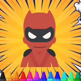 Superhero Coloring Book - Kids icône