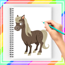Comment dessiner un poney mignon étape par étape APK