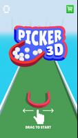 Picker 3D الملصق