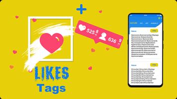 Get likes and real followers on tags Affiche