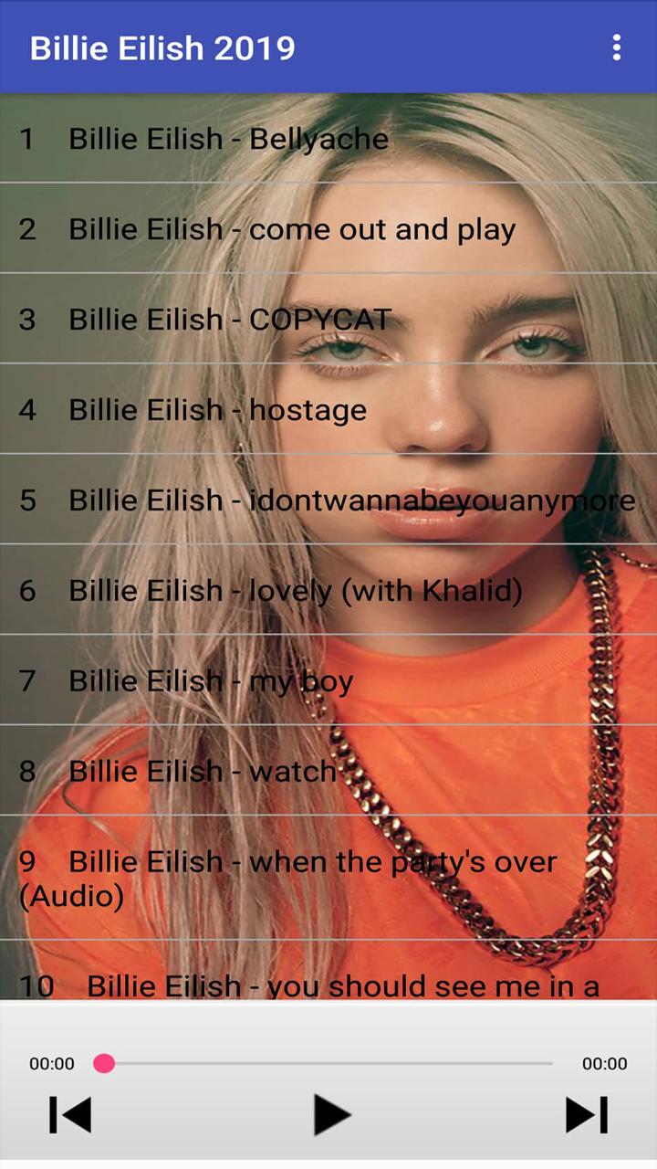 Billie Eilish Songs 2019 For Android Apk Download - billie ellish copycat roblox id