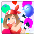 Pop balloons for kids icon