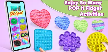Pop It Fidget Toys Poke & Push Pop Waffle Fidgets