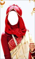Poster Women Hijab Saree Suit
