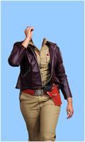 Women Police Uniform Photo App Affiche