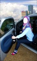 Hijab Girl Jeans Photo Suits Cartaz