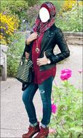 Hijab Girl Jeans Photo Suits imagem de tela 1