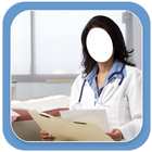 Female Doctor Photo Suit آئیکن