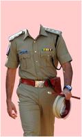 Men Police Uniform Photo Suit Cartaz