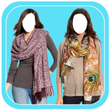 Women Scarf Photo Suit أيقونة