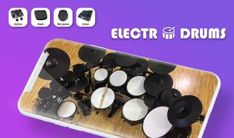 Electric Drum Pad - Real Drum Affiche
