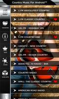 1 Schermata radio di musica country per An