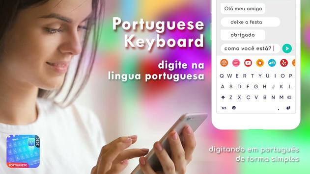 Portuguese Keyboard Typing poster