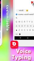 Portuguese Keyboard Portugal language Voice Typing स्क्रीनशॉट 2