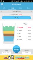 Drinking Water Diary - Alarm پوسٹر