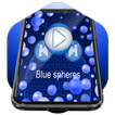 Blue spheres Music Player Skin