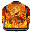 Red flame Music Player Skin APK