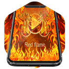 Red flame أيقونة