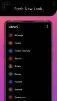 Dais Dark - Poweramp Skin تصوير الشاشة 2