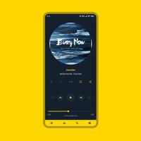 Luminous Black - Poweramp Skin скриншот 1