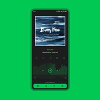 Luminous Black - Poweramp Skin скриншот 2