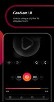 Liv Dark - Poweramp v3 Skin تصوير الشاشة 1